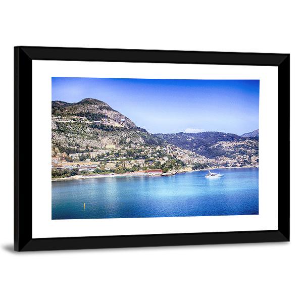 Coastal Hills Of Monte Carlo Canvas Wall Art-3 Horizontal-Gallery Wrap-25" x 16"-Tiaracle