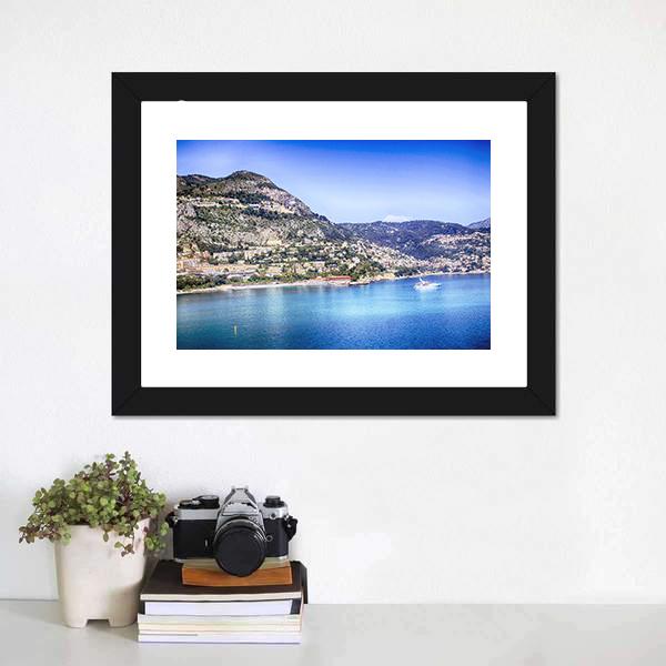 Coastal Hills Of Monte Carlo Canvas Wall Art-3 Horizontal-Gallery Wrap-25" x 16"-Tiaracle