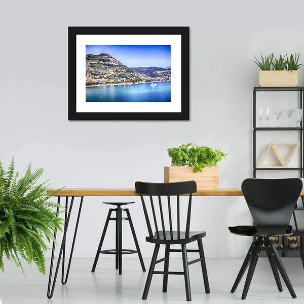 Coastal Hills Of Monte Carlo Canvas Wall Art-3 Horizontal-Gallery Wrap-25" x 16"-Tiaracle