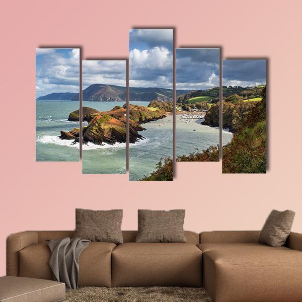 Water Mouth Bay Canvas Wall Art-5 Pop-Gallery Wrap-47" x 32"-Tiaracle