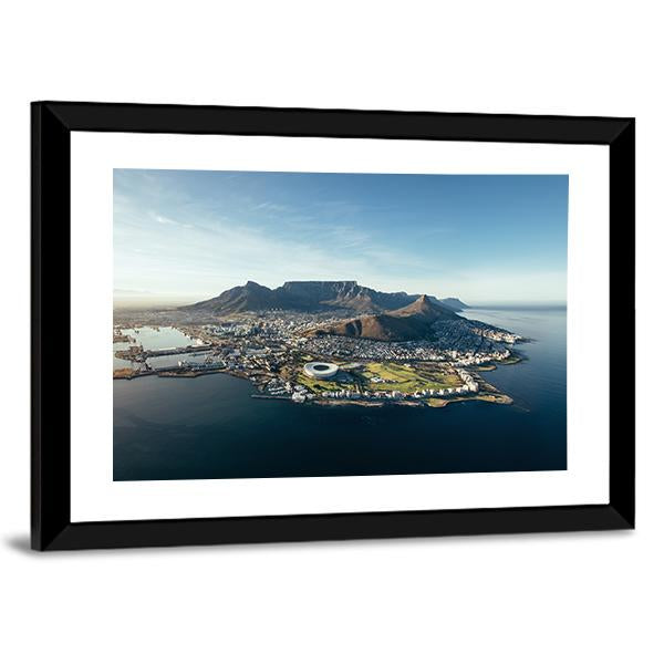 Coastal View Of Cape Town Panoramic Canvas Wall Art-1 Piece-36" x 12"-Tiaracle