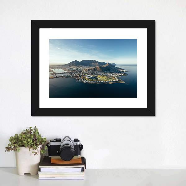Coastal View Of Cape Town Panoramic Canvas Wall Art-1 Piece-36" x 12"-Tiaracle