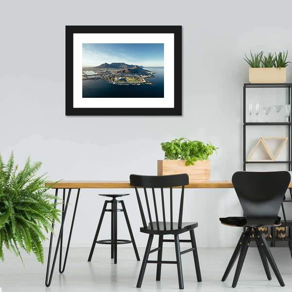 Coastal View Of Cape Town Panoramic Canvas Wall Art-1 Piece-36" x 12"-Tiaracle