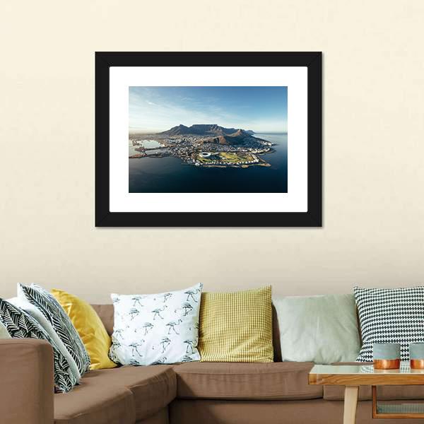 Coastal View Of Cape Town Panoramic Canvas Wall Art-1 Piece-36" x 12"-Tiaracle