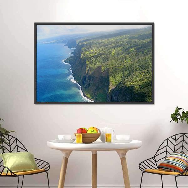 Coastline Of Big Island Canvas Wall Art-5 Horizontal-Gallery Wrap-22" x 12"-Tiaracle