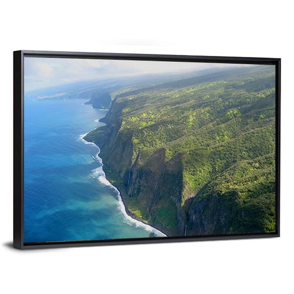 Coastline Of Big Island Canvas Wall Art-5 Horizontal-Gallery Wrap-22" x 12"-Tiaracle