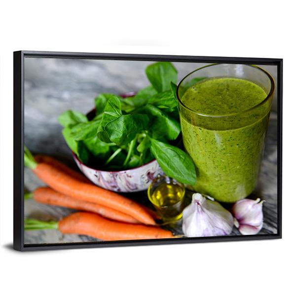 Cocktail &amp; Vegetables Canvas Wall Art-3 Horizontal-Gallery Wrap-25&quot; x 16&quot;-Tiaracle