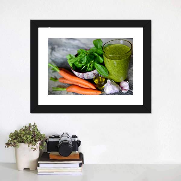 Cocktail &amp; Vegetables Canvas Wall Art-3 Horizontal-Gallery Wrap-25&quot; x 16&quot;-Tiaracle