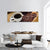 Coffee Cup & Coffee Beans Panoramic Canvas Wall Art-3 Piece-25" x 08"-Tiaracle