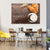 Coffee Cup & Croissants Canvas Wall Art-1 Piece-Gallery Wrap-48" x 32"-Tiaracle