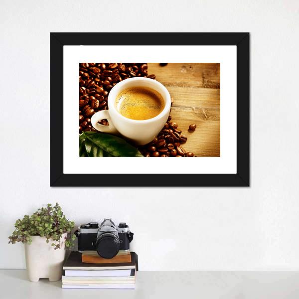 Coffee Espresso Canvas Wall Art-5 Horizontal-Gallery Wrap-22" x 12"-Tiaracle