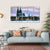 Cologne City Germany Canvas Wall Art-5 Horizontal-Gallery Wrap-22" x 12"-Tiaracle