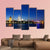 Cologne City At Night Canvas Wall Art-5 Pop-Gallery Wrap-47" x 32"-Tiaracle