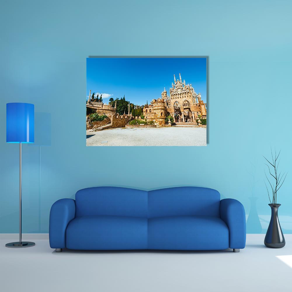 Colomares Castle Canvas Wall Art-1 Piece-Gallery Wrap-48" x 32"-Tiaracle