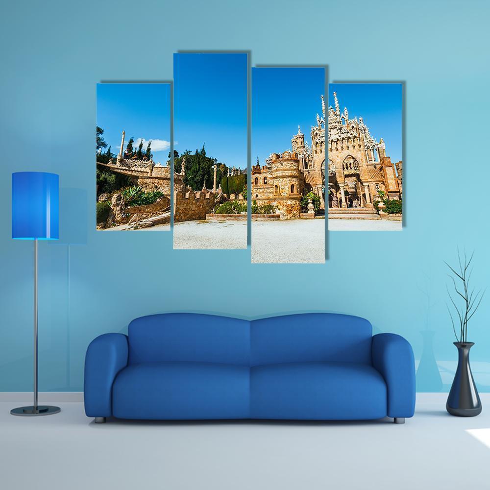 Colomares Castle Canvas Wall Art-4 Pop-Gallery Wrap-50" x 32"-Tiaracle
