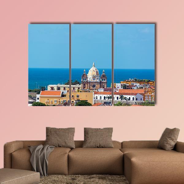 San Pedro Claver Church Canvas Wall Art-3 Horizontal-Gallery Wrap-25" x 16"-Tiaracle