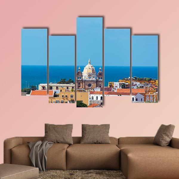 San Pedro Claver Church Canvas Wall Art-5 Pop-Gallery Wrap-47" x 32"-Tiaracle