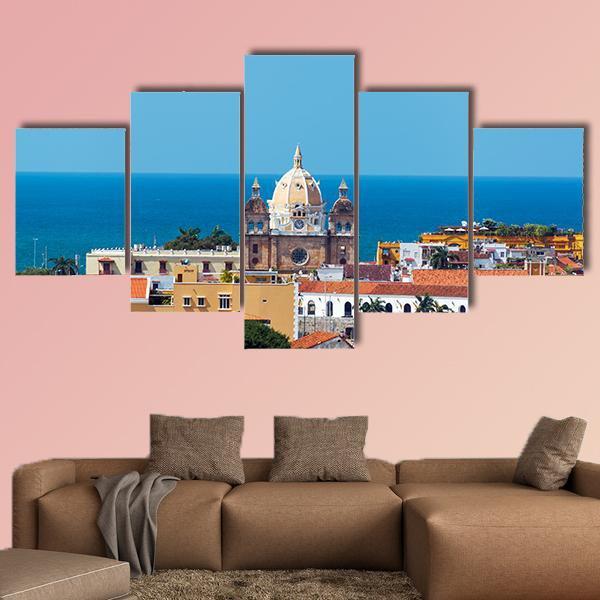 San Pedro Claver Church Canvas Wall Art-5 Star-Gallery Wrap-62" x 32"-Tiaracle