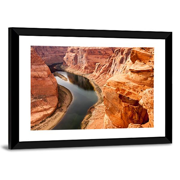 Colorado River Meanders Canvas Wall Art-3 Horizontal-Gallery Wrap-25" x 16"-Tiaracle