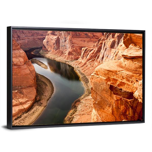 Colorado River Meanders Panoramic Canvas Wall Art-1 Piece-36" x 12"-Tiaracle