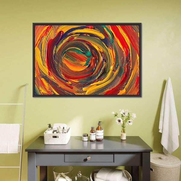 Colorful Abstract Canvas Wall Art-3 Horizontal-Gallery Wrap-25" x 16"-Tiaracle