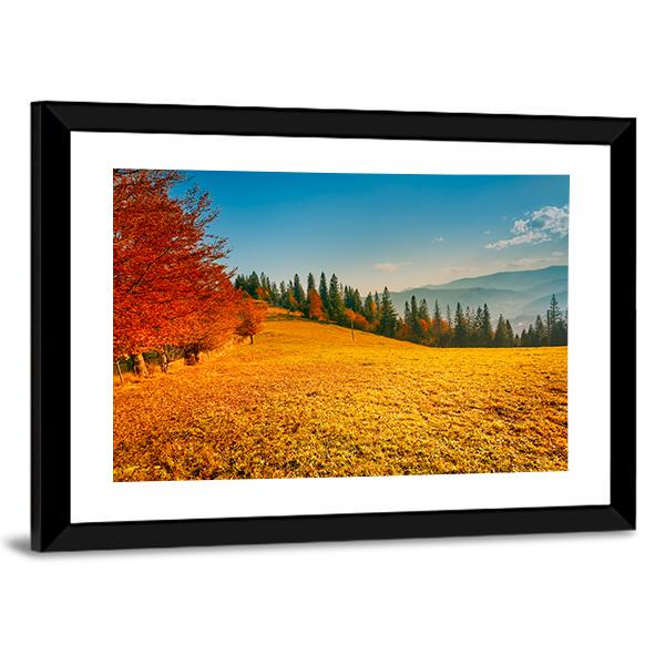 Colorful Autumn Landscape Canvas Wall Art-3 Horizontal-Gallery Wrap-25" x 16"-Tiaracle