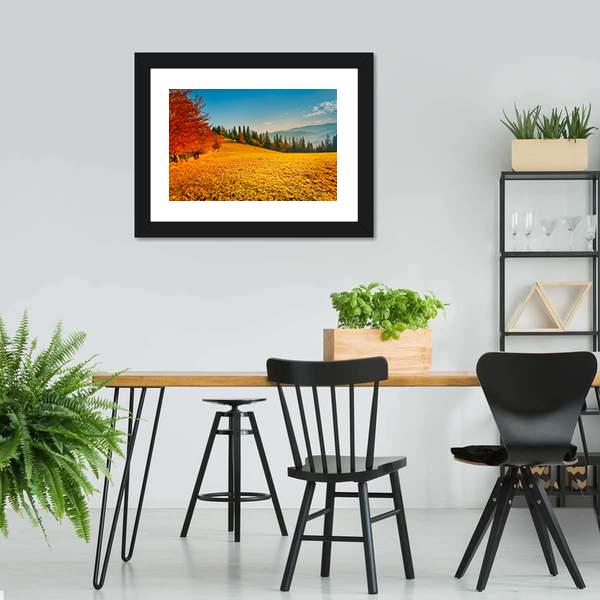 Colorful Autumn Landscape Canvas Wall Art-3 Horizontal-Gallery Wrap-25" x 16"-Tiaracle