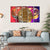 Colorful Bitcoins Canvas Wall Art-5 Horizontal-Gallery Wrap-22" x 12"-Tiaracle