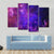 Colorful Carina Nebula Canvas Wall Art-4 Pop-Gallery Wrap-50" x 32"-Tiaracle