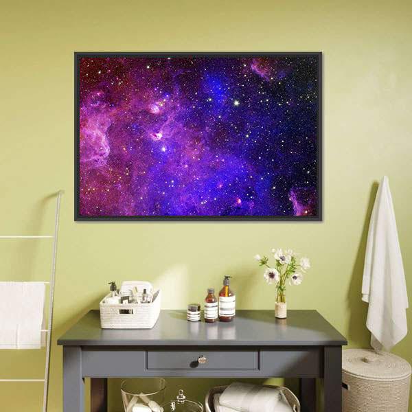 Colorful Carina Nebula Canvas Wall Art-3 Horizontal-Gallery Wrap-25&quot; x 16&quot;-Tiaracle