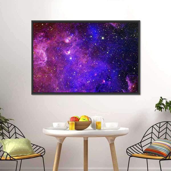 Colorful Carina Nebula Canvas Wall Art-1 Piece-Floating Frame-24&quot; x 16&quot;-Tiaracle