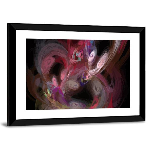 Colorful Digital Fractal Canvas Wall Art-5 Horizontal-Gallery Wrap-22" x 12"-Tiaracle