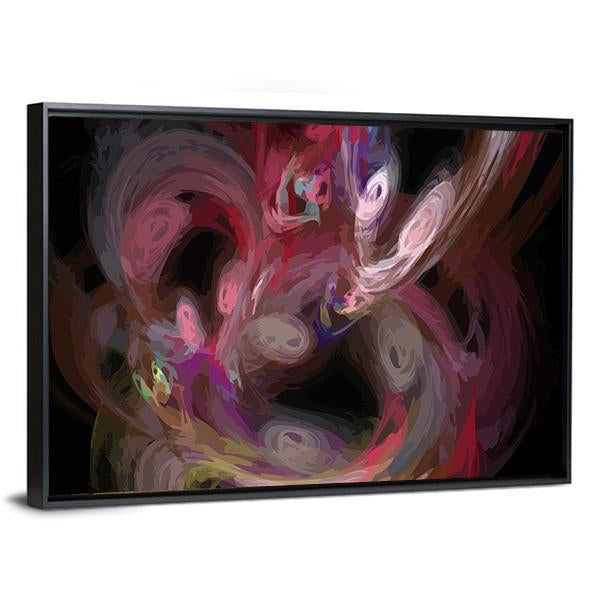 Colorful Digital Fractal Canvas Wall Art-5 Horizontal-Gallery Wrap-22" x 12"-Tiaracle