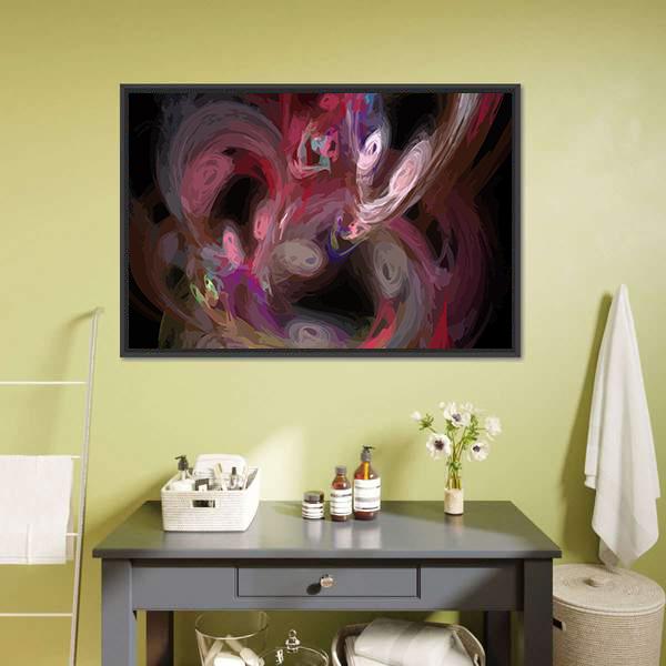 Colorful Digital Fractal Canvas Wall Art-3 Horizontal-Gallery Wrap-25" x 16"-Tiaracle