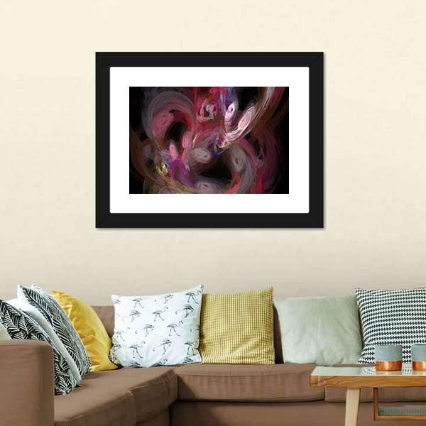 Colorful Digital Fractal Canvas Wall Art-1 Piece-Framed Print-20" x 16"-Tiaracle