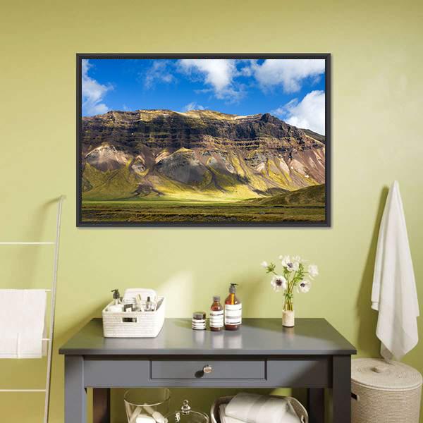 Colorful Fjord In Snaefellsne Canvas Wall Art-3 Horizontal-Gallery Wrap-25" x 16"-Tiaracle