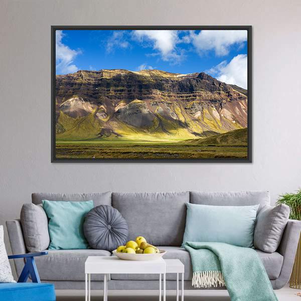 Colorful Fjord In Snaefellsne Canvas Wall Art-3 Horizontal-Gallery Wrap-25" x 16"-Tiaracle