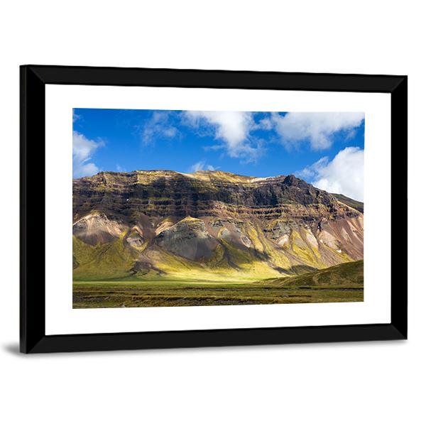 Colorful Fjord In Snaefellsne Canvas Wall Art-3 Horizontal-Gallery Wrap-25" x 16"-Tiaracle