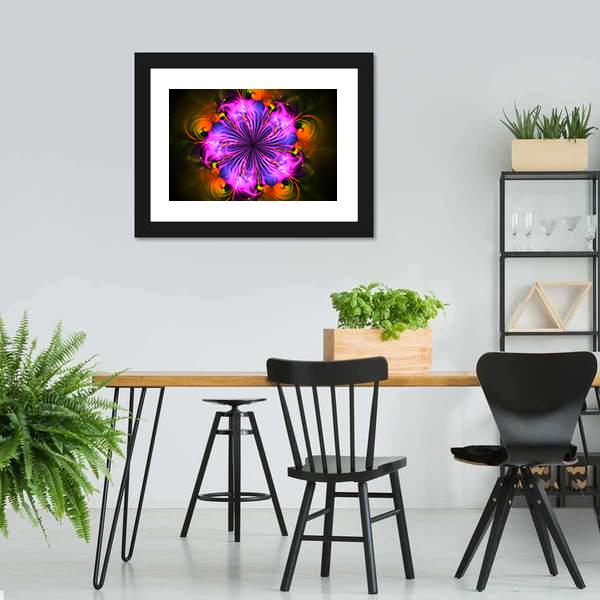 Colorful Fractal Artwork Canvas Wall Art-3 Horizontal-Gallery Wrap-25" x 16"-Tiaracle
