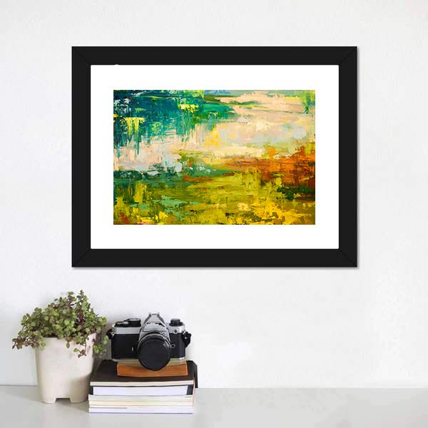 Colorful Hand Drawn Oil Painting Canvas Wall Art-3 Horizontal-Gallery Wrap-25" x 16"-Tiaracle