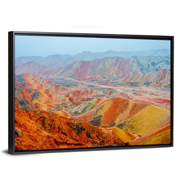 Colorful Landscape China Canvas Wall Art-3 Horizontal-Gallery Wrap-25" x 16"-Tiaracle