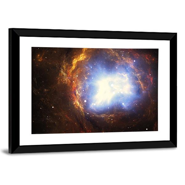 Colorful Nebula Canvas Wall Art-3 Horizontal-Gallery Wrap-25" x 16"-Tiaracle