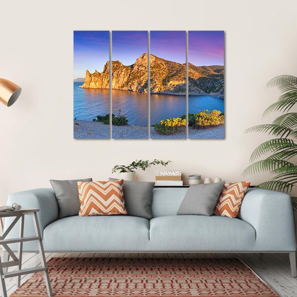 Summer Sunrise On Royal Bay Canvas Wall Art-4 Horizontal-Gallery Wrap-34" x 24"-Tiaracle