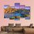 Summer Sunrise On Royal Bay Canvas Wall Art-5 Pop-Gallery Wrap-47" x 32"-Tiaracle