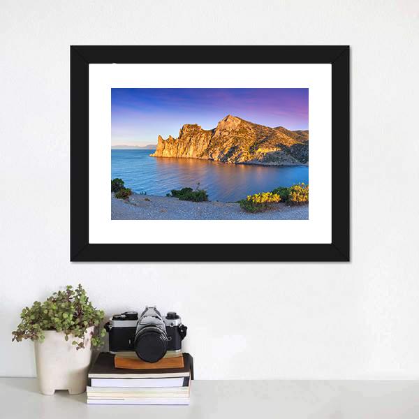 Summer Sunrise On Royal Bay Canvas Wall Art-3 Horizontal-Gallery Wrap-25" x 16"-Tiaracle