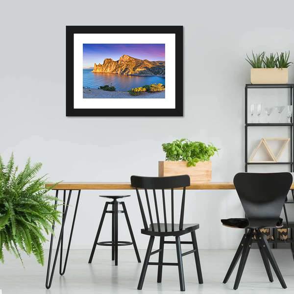 Summer Sunrise On Royal Bay Canvas Wall Art-3 Horizontal-Gallery Wrap-25" x 16"-Tiaracle