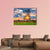 Sunset In Summer Field Canvas Wall Art-1 Piece-Gallery Wrap-48" x 32"-Tiaracle