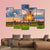 Sunset In Summer Field Canvas Wall Art-1 Piece-Gallery Wrap-48" x 32"-Tiaracle