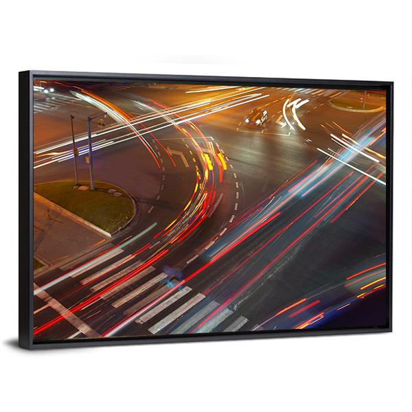 Colorful Traffic Lights Canvas Wall Art-3 Horizontal-Gallery Wrap-25" x 16"-Tiaracle