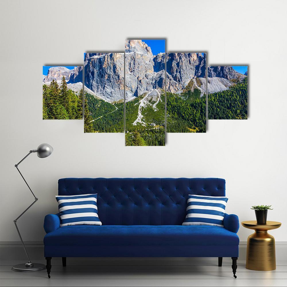 Colossal White Rocks Canvas Wall Art-5 Star-Gallery Wrap-62" x 32"-Tiaracle